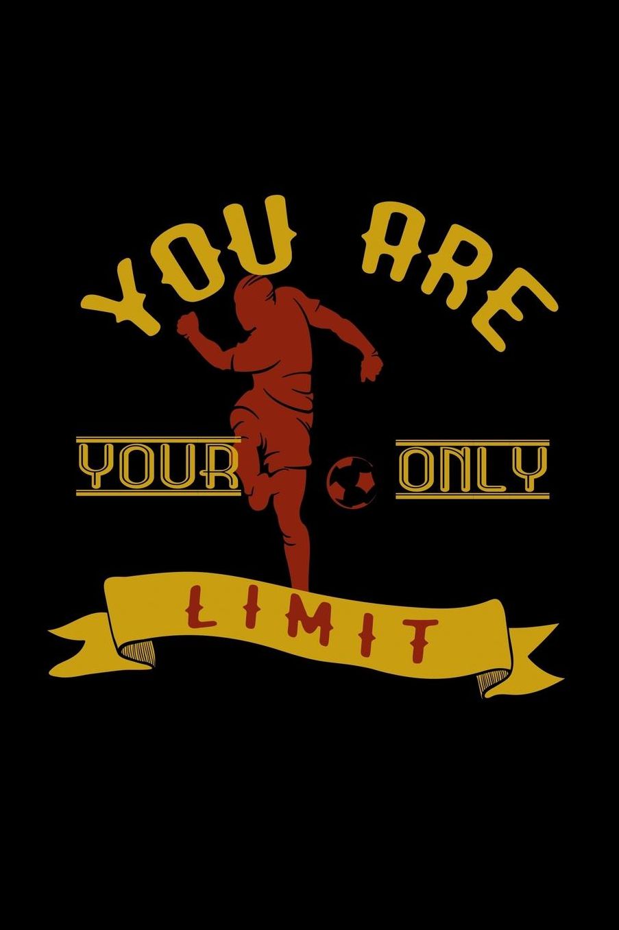 You are your only limit: Notebook Journal Diary 110 Lined pages