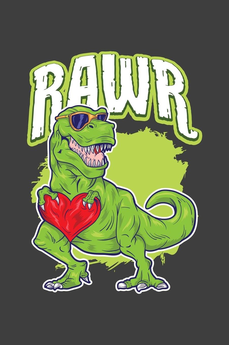 Rawr: T- Rex Dinosaur 6x9 120 Page Notebook