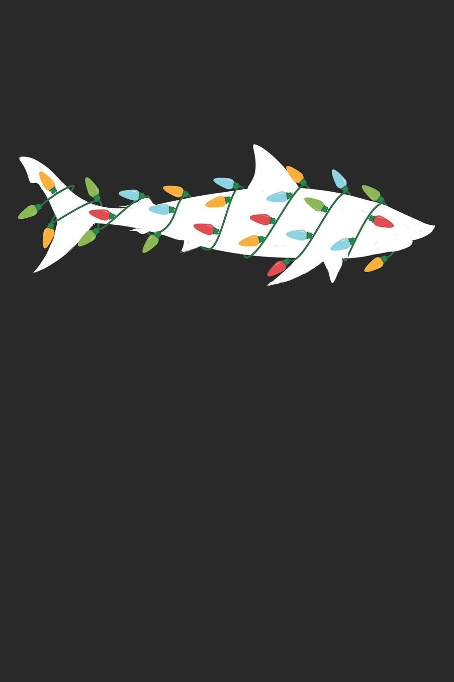 Christmas Notebook 'Shark with Christmas Lights' - Christmas Gift for Animal Lover - Christmas Lights Shark Journal: Medium College-Ruled Journey Diary, 110 page, Lined, 6x9 (15.2 x 22.9 cm)