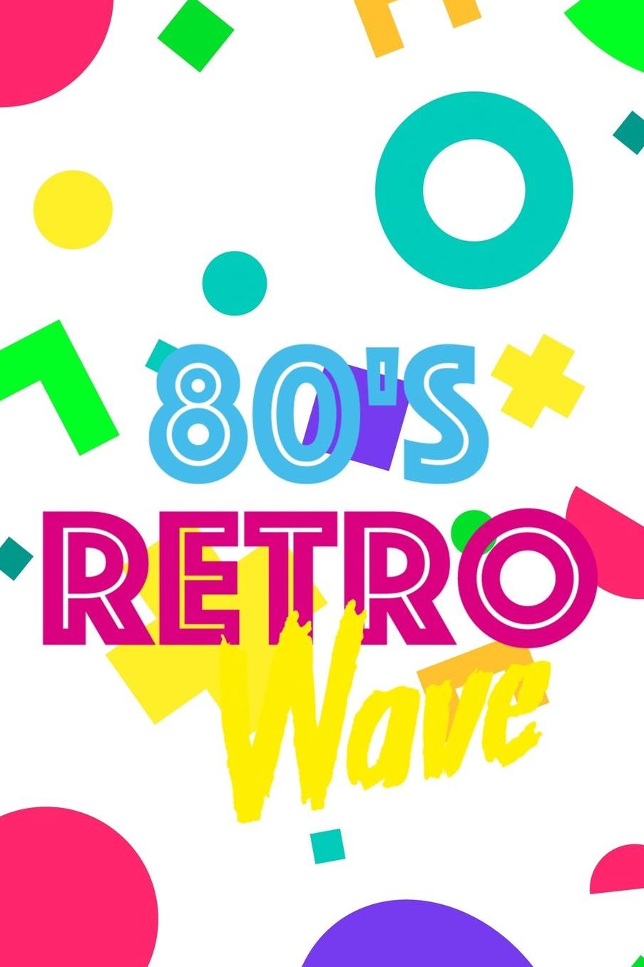 80's Retro Wave: Blank Lined Notebook (80's ) Rad