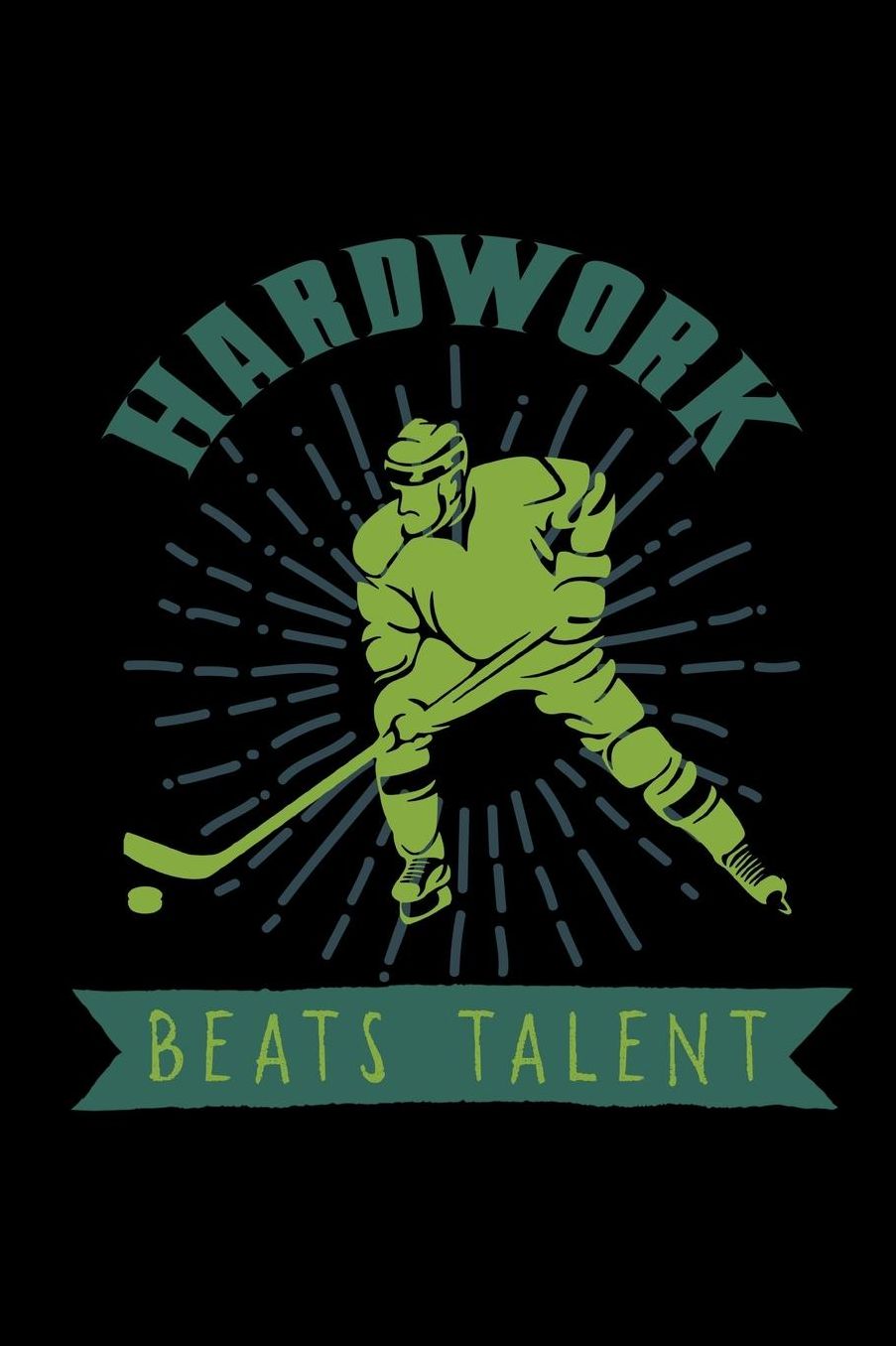 Hardwork beats talent: Notebook Journal Diary 110 Lined pages