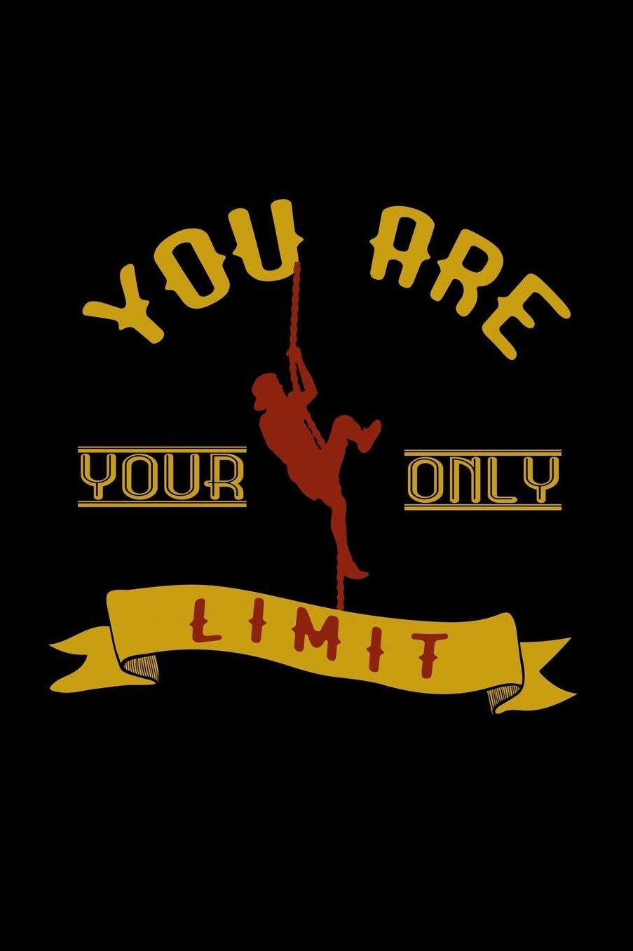 You are your only limit: Notebook Journal Diary 110 Lined pages