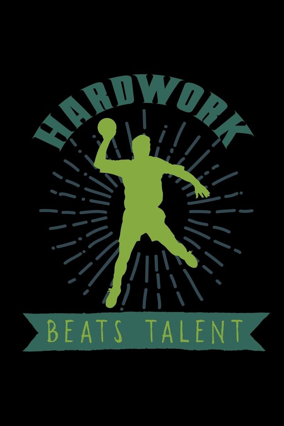 Hardwork beats talent: Notebook Journal Diary 110 Lined pages
