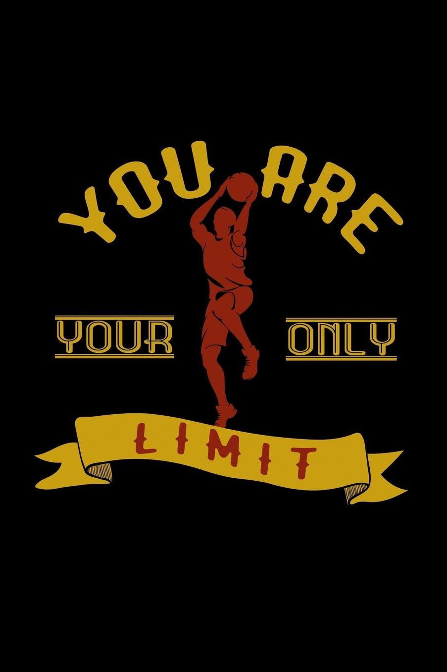 You are your only limit: Notebook Journal Diary 110 Lined pages