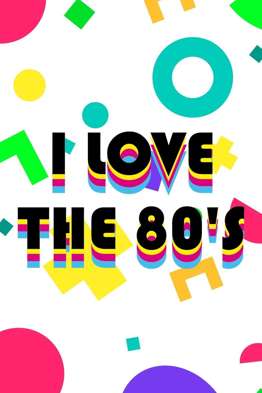 I Love The 80's: Blank Lined Notebook (80's ) Rad