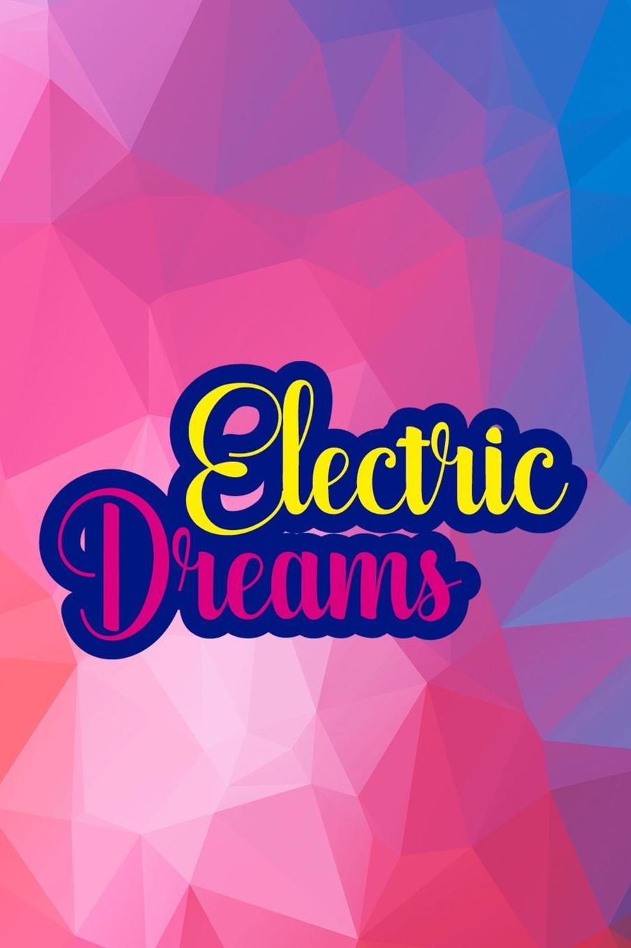 Electric Dreams: Blank Lined Notebook (80's ) Geometric