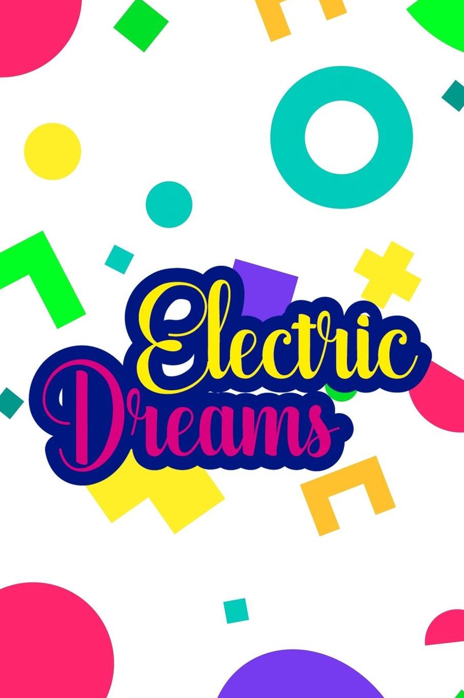 Electric Dreams: Blank Lined Notebook (80's ) Rad