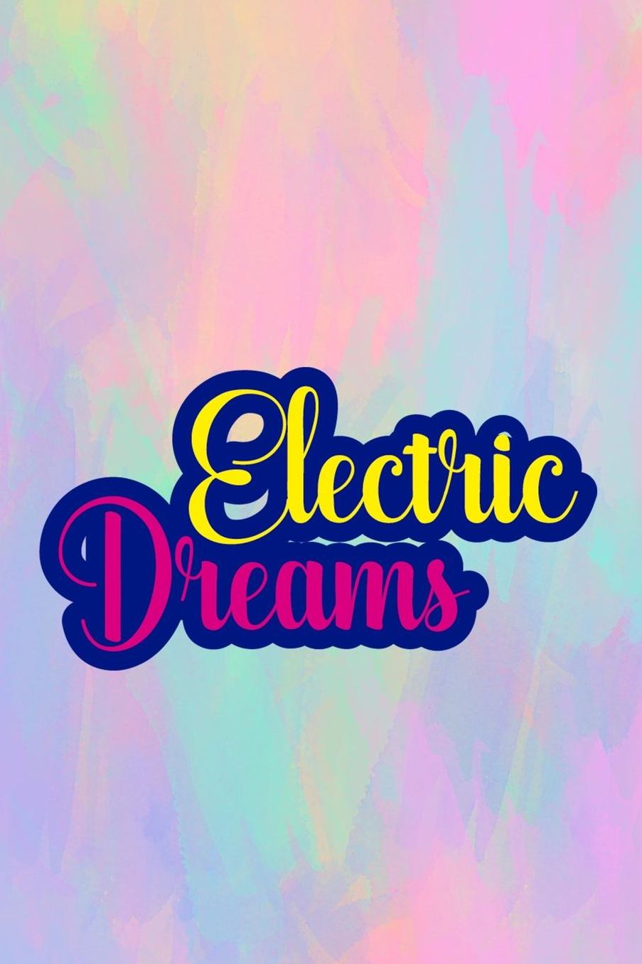 Electric Dreams: Blank Lined Notebook (80's ) Pastel