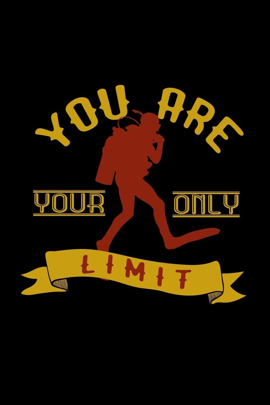 You are your only limit: Notebook Journal Diary 110 Lined pages