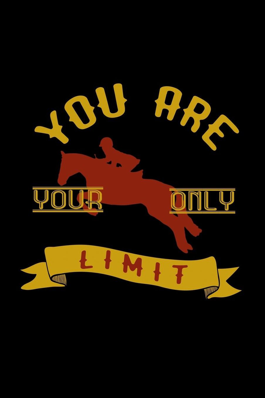 You are your only limit: Notebook Journal Diary 110 Lined pages