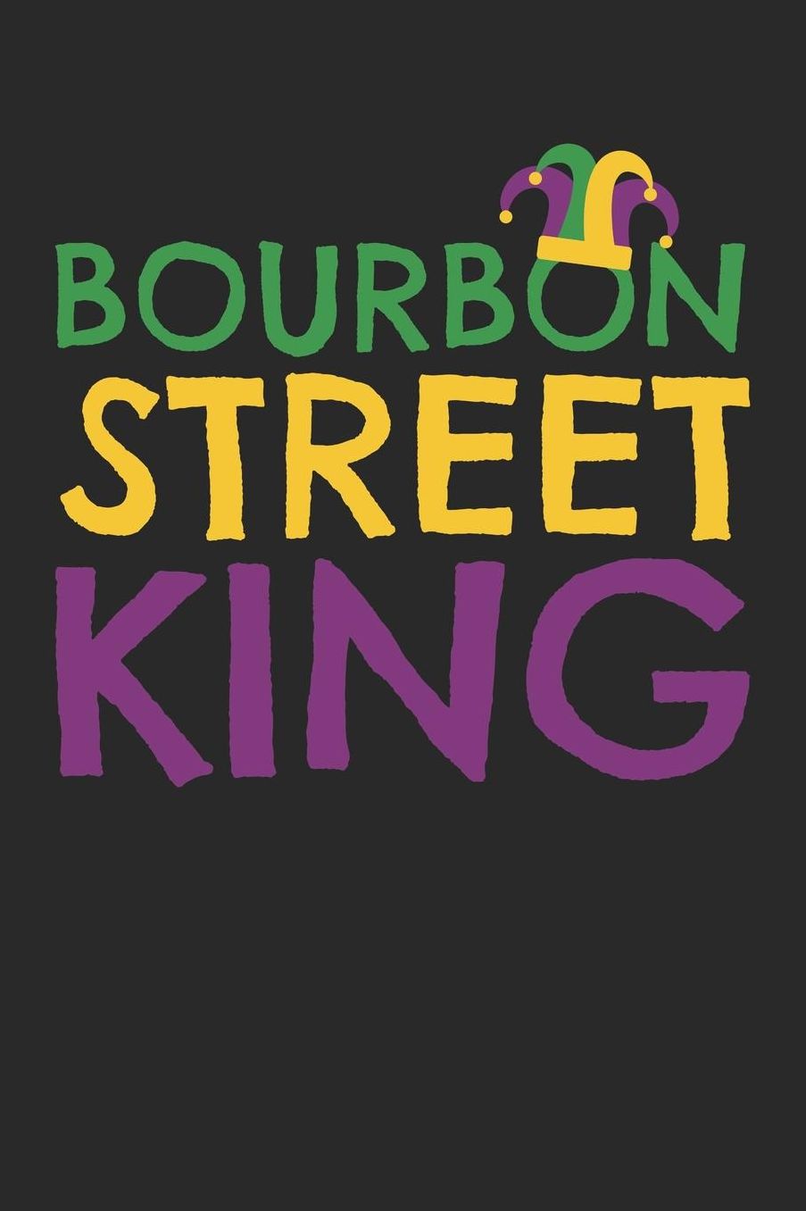 Mardi Gras Notebook - Bourbon Street King Mardi Gras Parade - Mardi Gras Journal - Mardi Gras Diary: Medium College-Ruled Journey Diary, 110 page, Lined, 6x9 (15.2 x 22.9 cm)