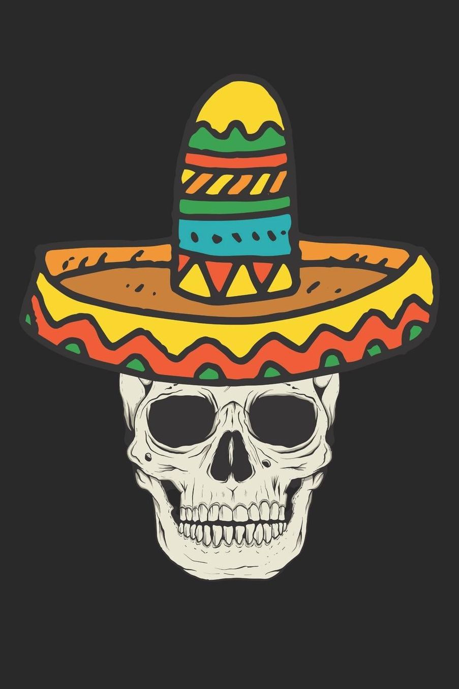 Cinco De Mayo Notebook - Skull With Sombrero Cinco De Mayo Gift 5 De Mayo - Cinco De Mayo Journal - Cinco De Mayo Diary: Medium College-Ruled Journey Diary, 110 page, Lined, 6x9 (15.2 x 22.9 cm)