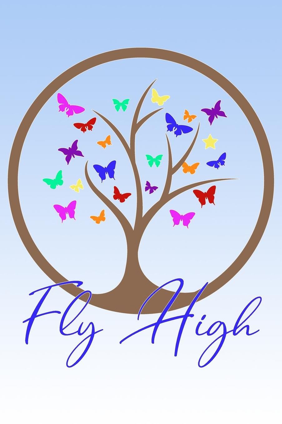 Lined Notebook - Fly High: Blank Lined Journal for Women, Girls, Teens, and Butterfly Lovers