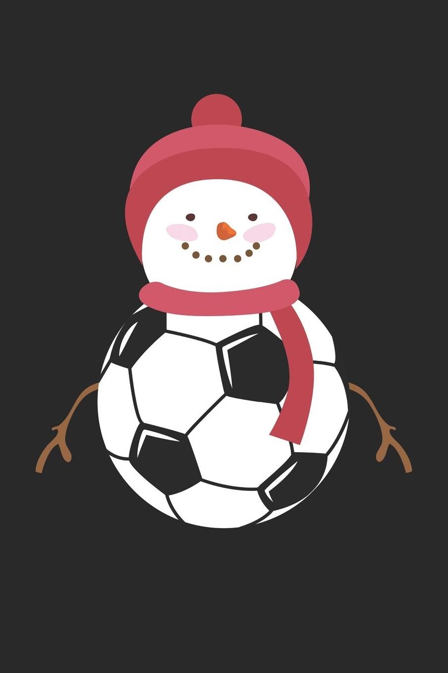 Christmas Notebook - Christmas Soccer Soccer Snowman Christmas Gift - Christmas Journal - Christmas Diary: Medium College-Ruled Journey Diary, 110 page, Lined, 6x9 (15.2 x 22.9 cm)