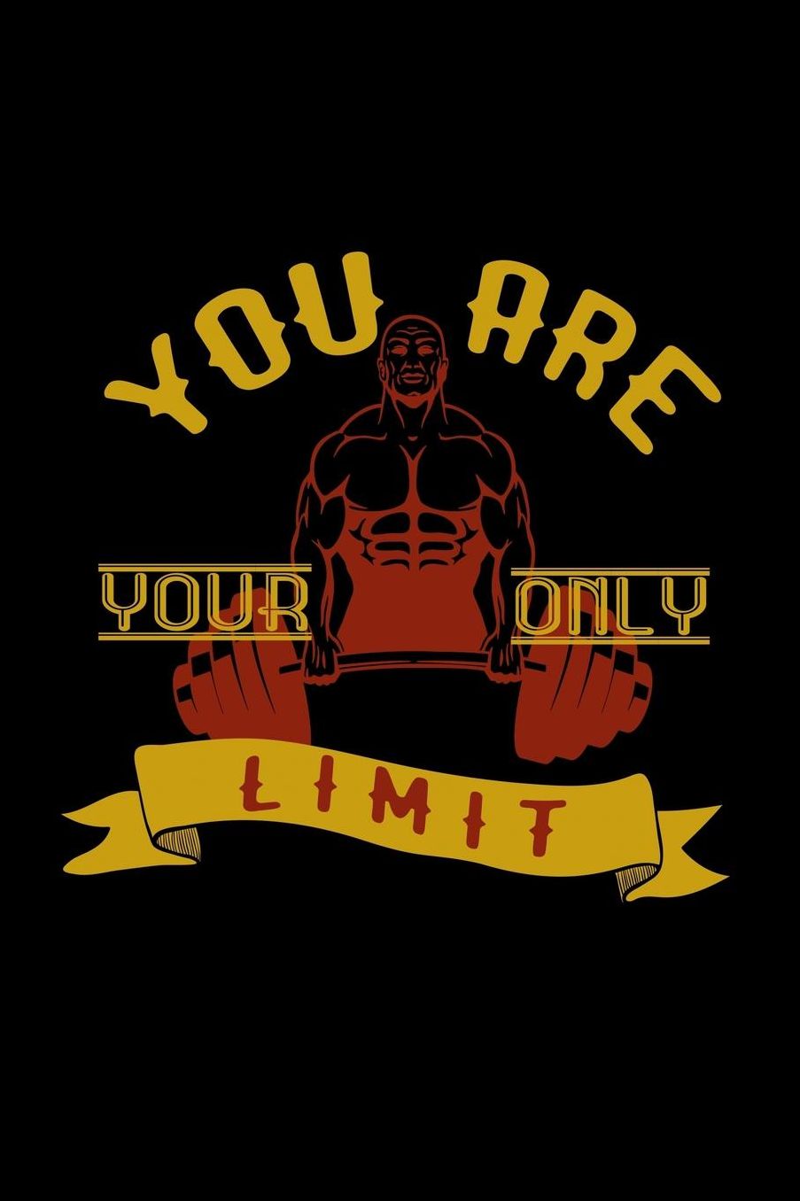 You are your only limit: Notebook Journal Diary 110 Lined pages