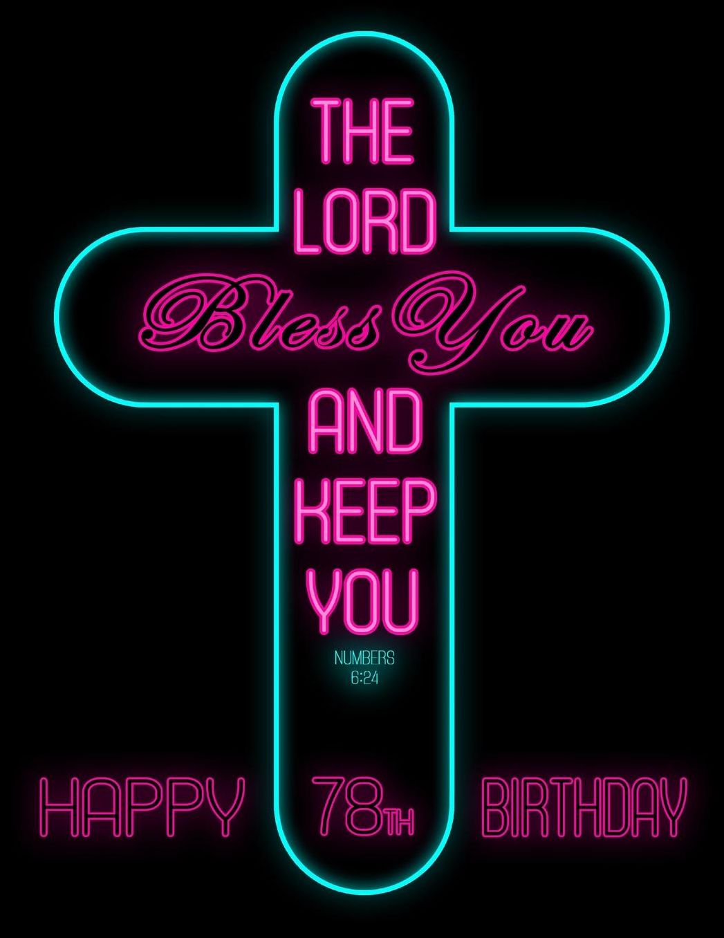 Happy 78th Birthday: Say Happy Birthday with This Large Print Address Book Adorned with the Bible Verse Numbers 6:24. Way Better Than a Birthday Card!