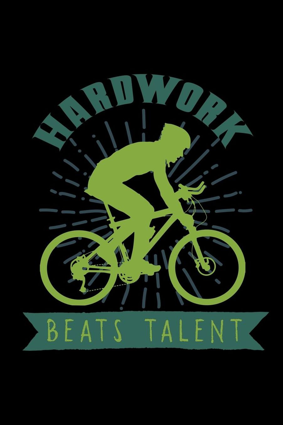 Hardwork beats talent: Notebook Journal Diary 110 Lined pages