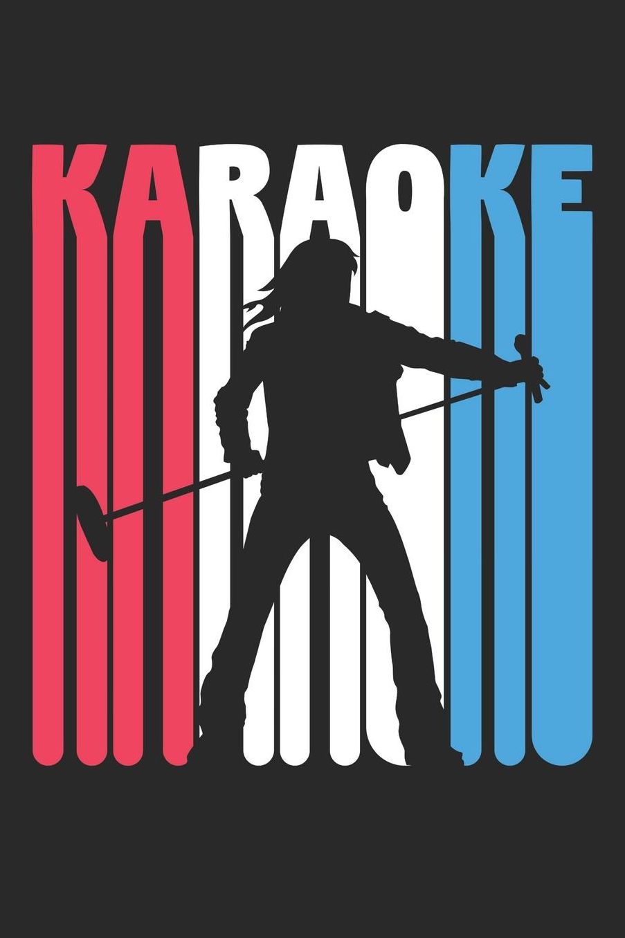 Karaoke Notebook - Vintage Karaoke Retro Karaoke Singing Singer Gift - Karaoke Journal: Medium College-Ruled Journey Diary, 110 page, Lined, 6x9 (15.2 x 22.9 cm)