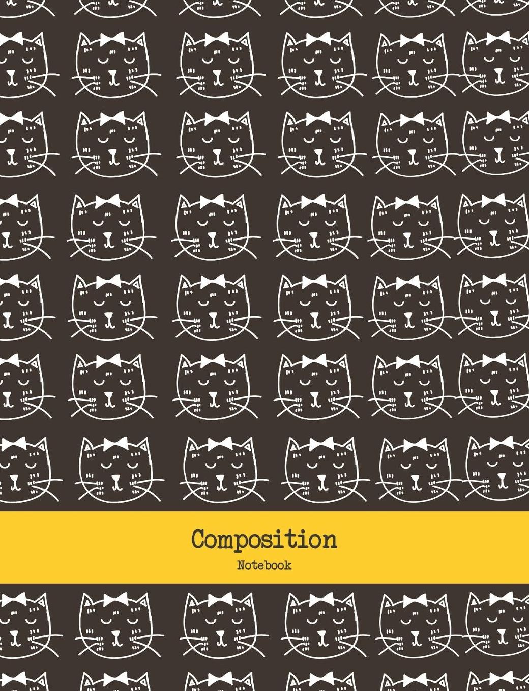 Composition Notebook: Here is a college Ruled Line paper Notebook with Cat cover for your day to day college study, writing needs. Ideal gift for cat lovers.