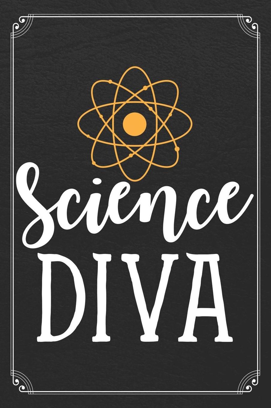 Science Diva: Science Girl Women Blank Lined Journal Notebook
