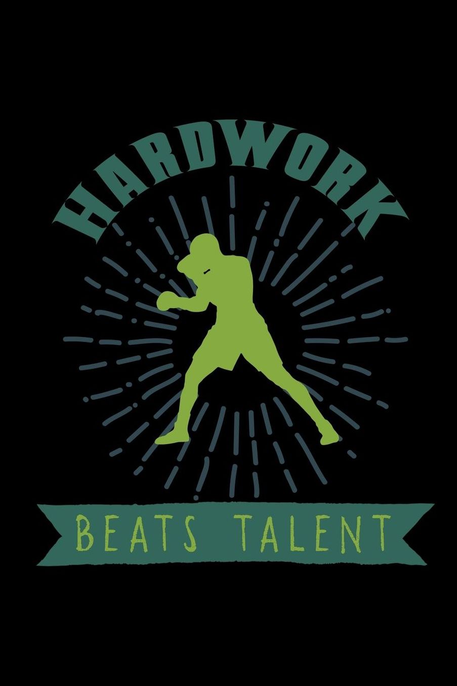 Hardwork beats talent: Notebook Journal Diary 110 Lined pages