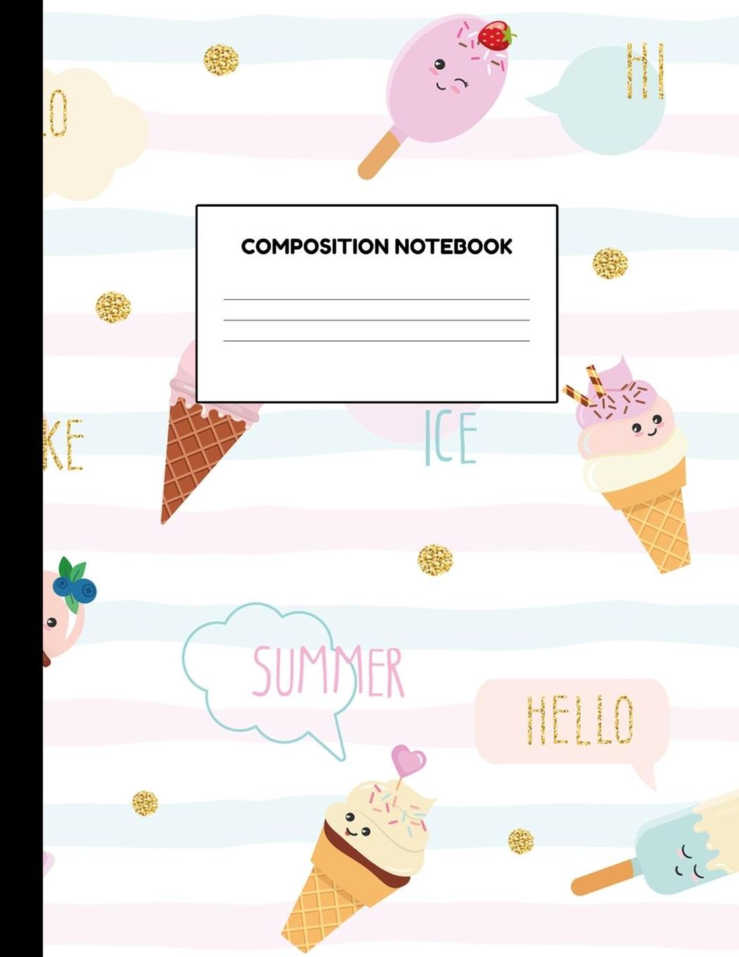 Composition Notebook: Wide Ruled Paper Notebook Journal - Blank Lined Workbook for Teens Kids Students Girls for Home School College for Writing Notes