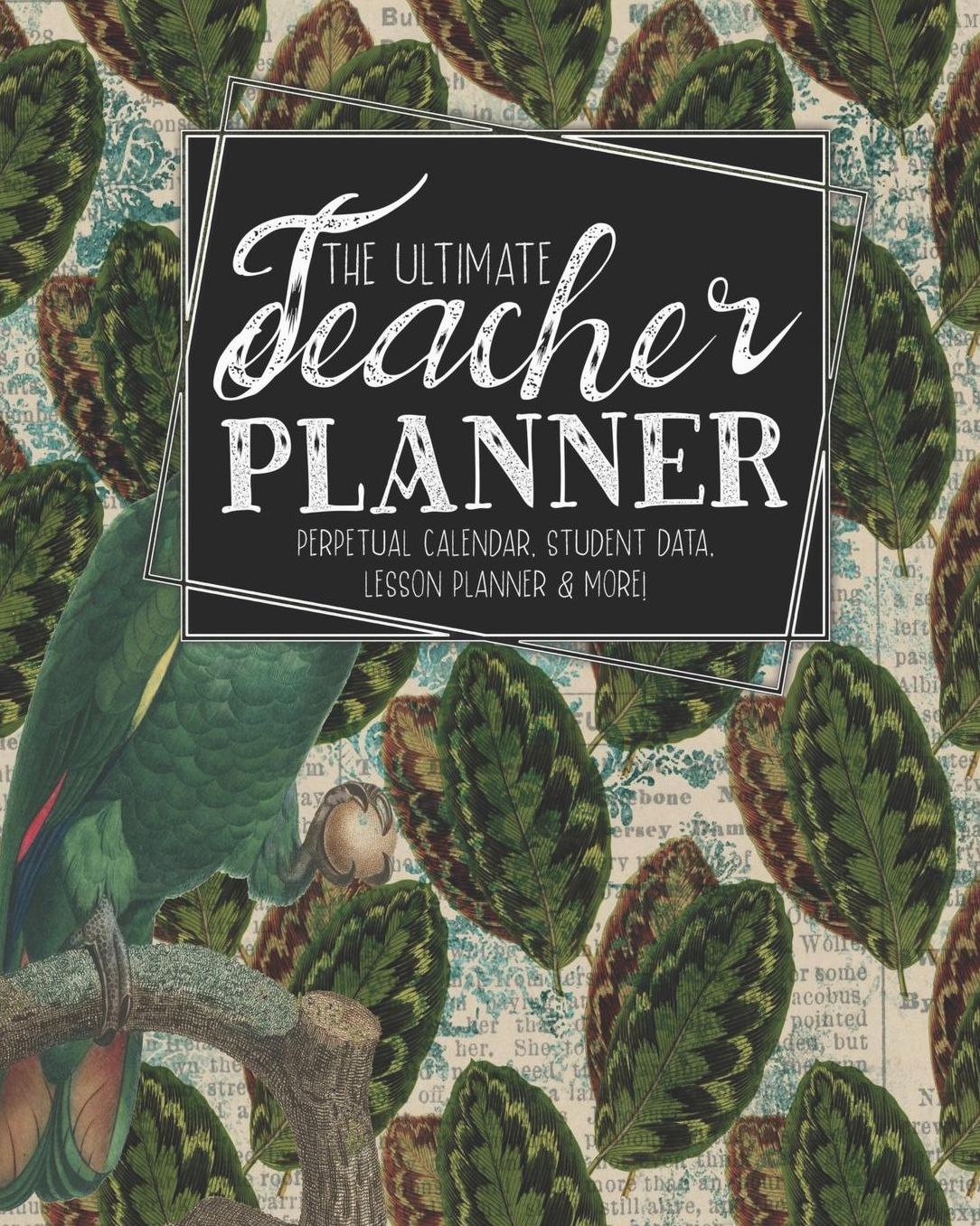 The Ultimate Teacher Planner Perpetual Calendar, Student Data, Lesson Planner & More: Parrot Ephemera School Education Academic Planner Teacher Record Book Class Student Records Checklist Progress Report Action Plan Organizer Gift Floral