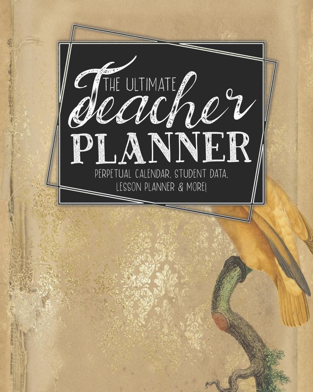 The Ultimate Teacher Planner Perpetual Calendar, Student Data, Lesson Planner & More: Parrot Ephemera School Education Academic Planner Teacher Record Book Class Student Records Checklist Progress Report Action Plan Organizer Gift Floral