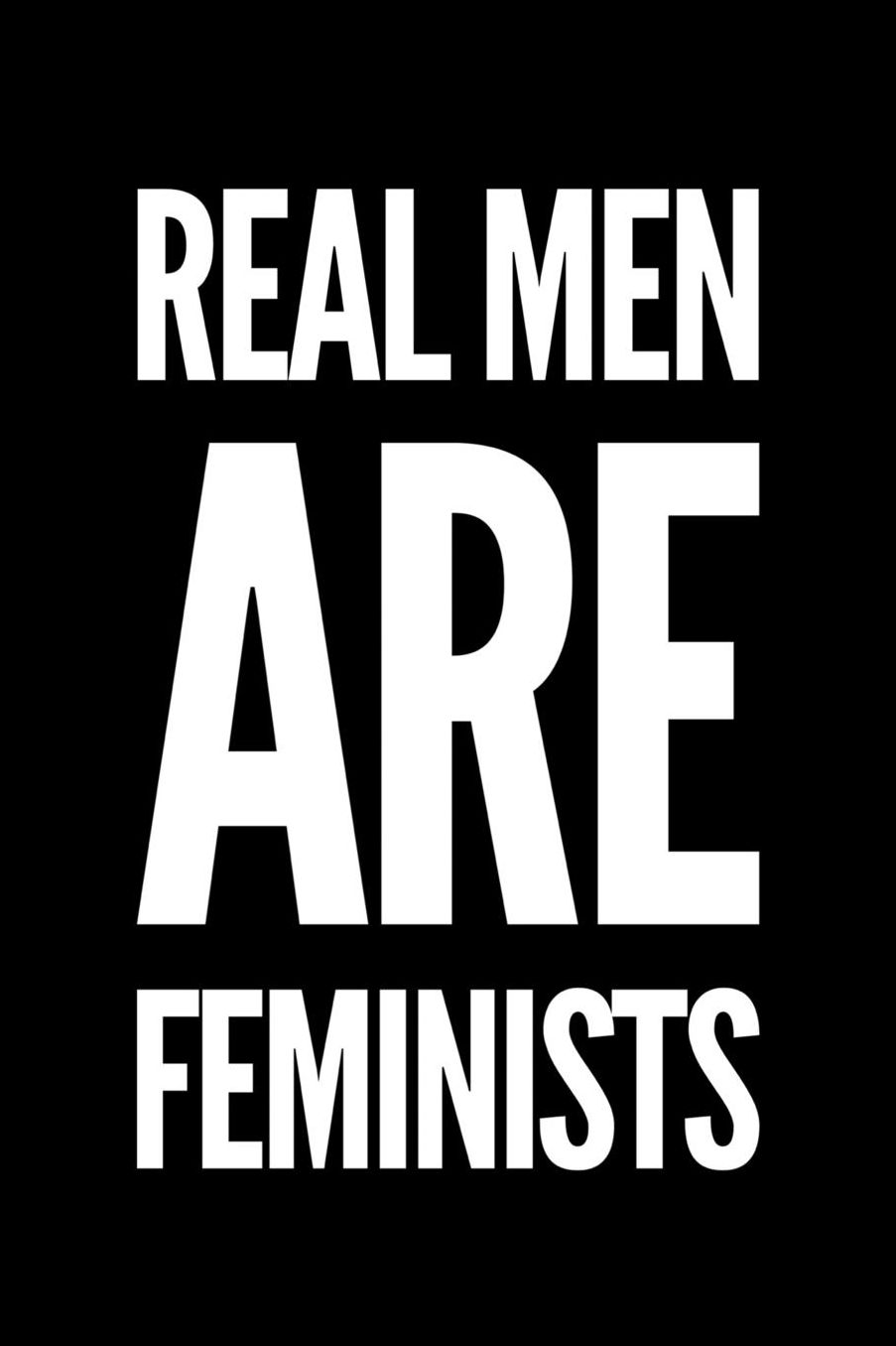 Real Men Are Feminists: 6 x 9 Inch Blank Lined Notebook 120 Pages