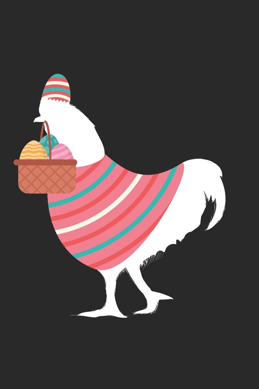 Easter Notebook - Easter Chicken Chicken Journal - Easter Gift for Animal Lover - Chicken Diary: Medium College-Ruled Journey Diary, 110 page, Lined, 6x9 (15.2 x 22.9 cm)