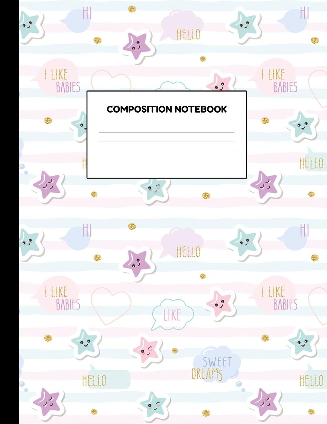 Composition Notebook: Wide Ruled Paper Notebook Journal - Blank Lined Workbook for Teens Kids Students Girls for Home School College for Writing Notes