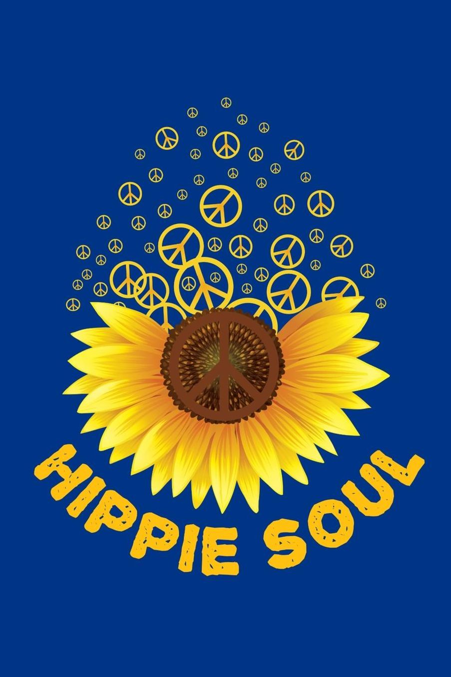 Hippie Soul: Hippie Journal, Hippies Peace Love Art Notebook Note-Taking Planner Book, Gypsy Soul Disco 70s 80s Lovers Birthday Present, Hippy Gifts for Hippie Party Festival