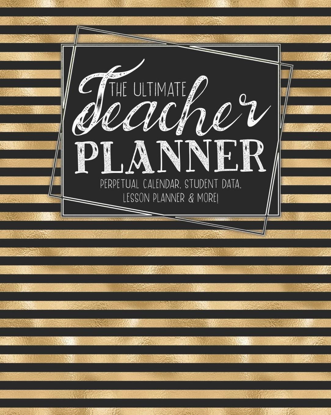 The Ultimate Teacher Planner Perpetual Calendar, Student Data, Lesson Planner & More: Bees Honey Bee School Education Academic Planner Teacher Record Book Class Student Records Checklist Progress Report Action Plan Organizer Gift Floral