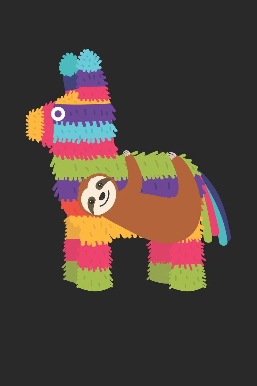Cinco De Mayo Notebook 'Sloth Pinata' - Cinco De Mayo Gift for Sloth Lover - Sloth Pinata Sloth Journal - Sloth Diary: Medium College-Ruled Journey Diary, 110 page, Lined, 6x9 (15.2 x 22.9 cm)
