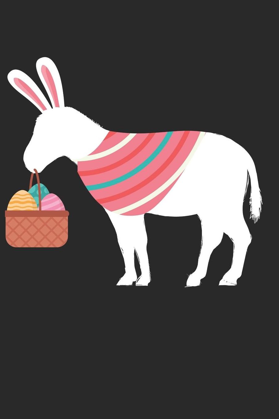 Easter Notebook - Easter Donkey Donkey Journal - Easter Gift for Animal Lover - Donkey Diary: Medium College-Ruled Journey Diary, 110 page, Lined, 6x9 (15.2 x 22.9 cm)