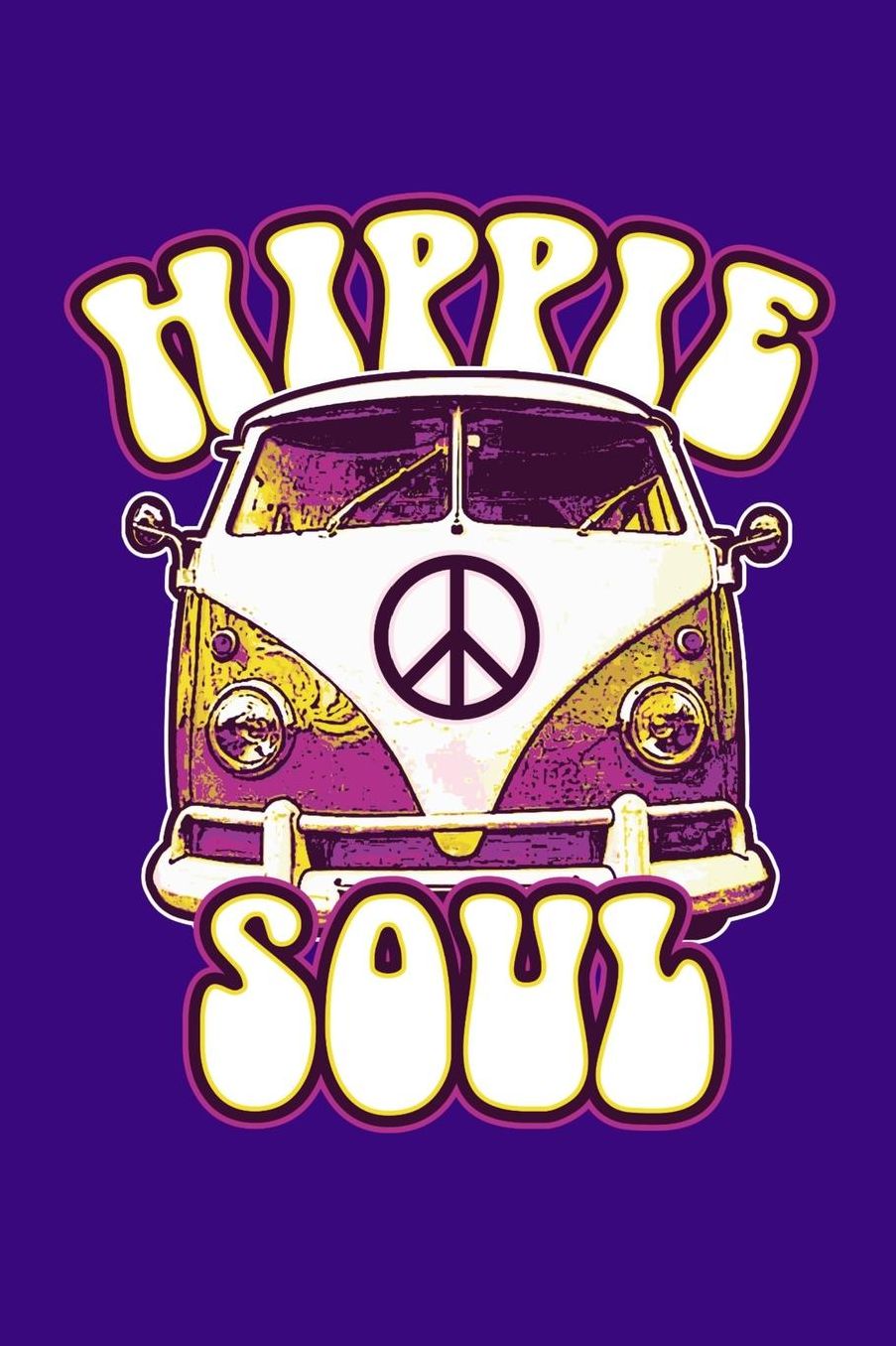 Hippie Soul: Hippie Journal, Hippies Peace Love Art Notebook Note-Taking Planner Book, Gypsy Soul Disco 70s 80s Lovers Birthday Present, Hippy Gifts for Hippie Party Festival