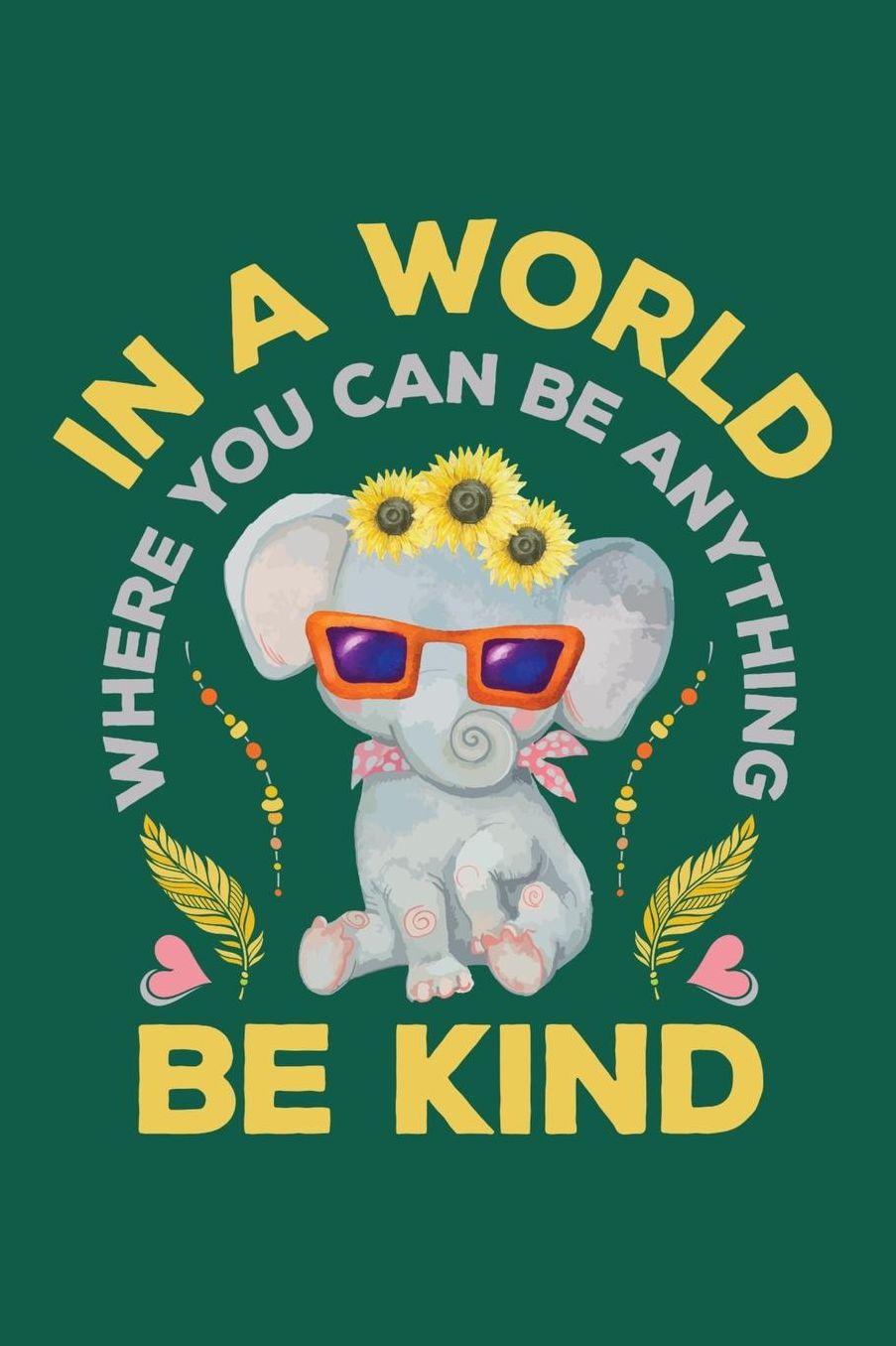 In a World Where You Can Be Anything Be Kind: Hippie Journal, Hippies Peace Love Art Notebook Note-Taking Planner Book, Gypsy Soul Disco 70s 80s Lovers Birthday Present, Hippy Gifts for Hippie Party Festival