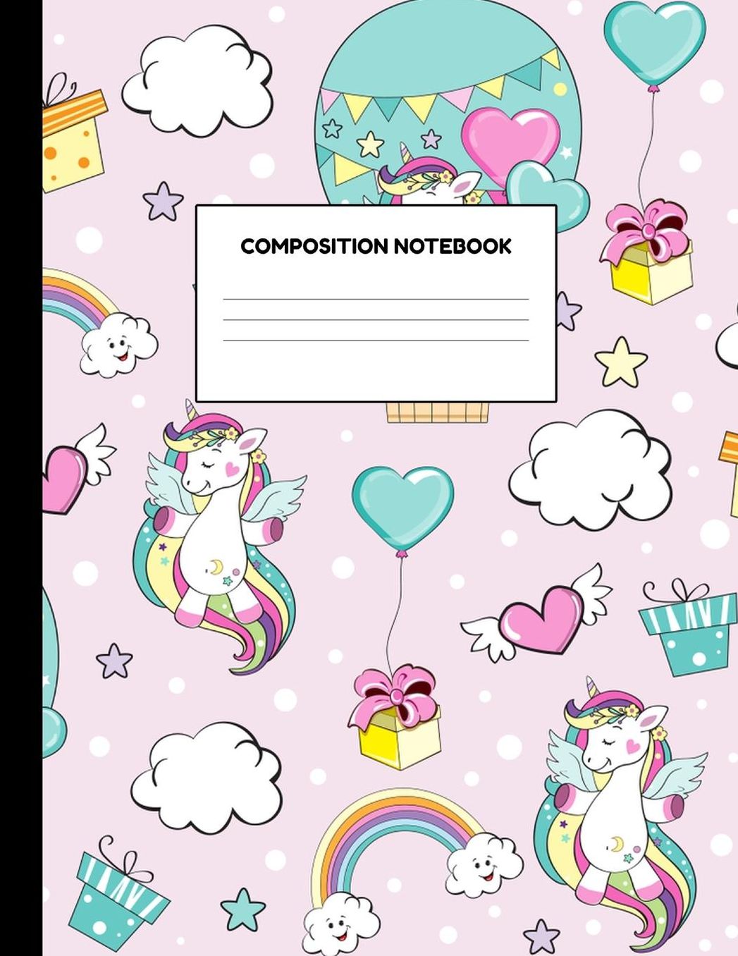Composition Notebook: Wide Ruled Paper Notebook Journal - Blank Lined Workbook for Teens Kids Students Girls for Home School College for Writing Notes