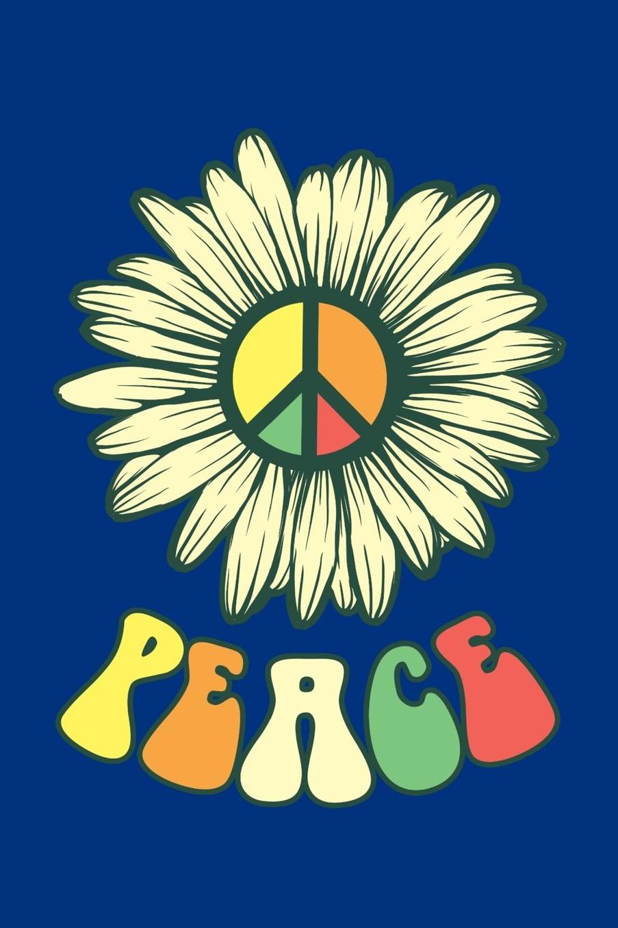Peace: Hippie Journal, Hippies Peace Love Art Notebook Note-Taking Planner Book, Gypsy Soul Disco 70s 80s Lovers Birthday Present, Hippy Gifts for Hippie Party Festival