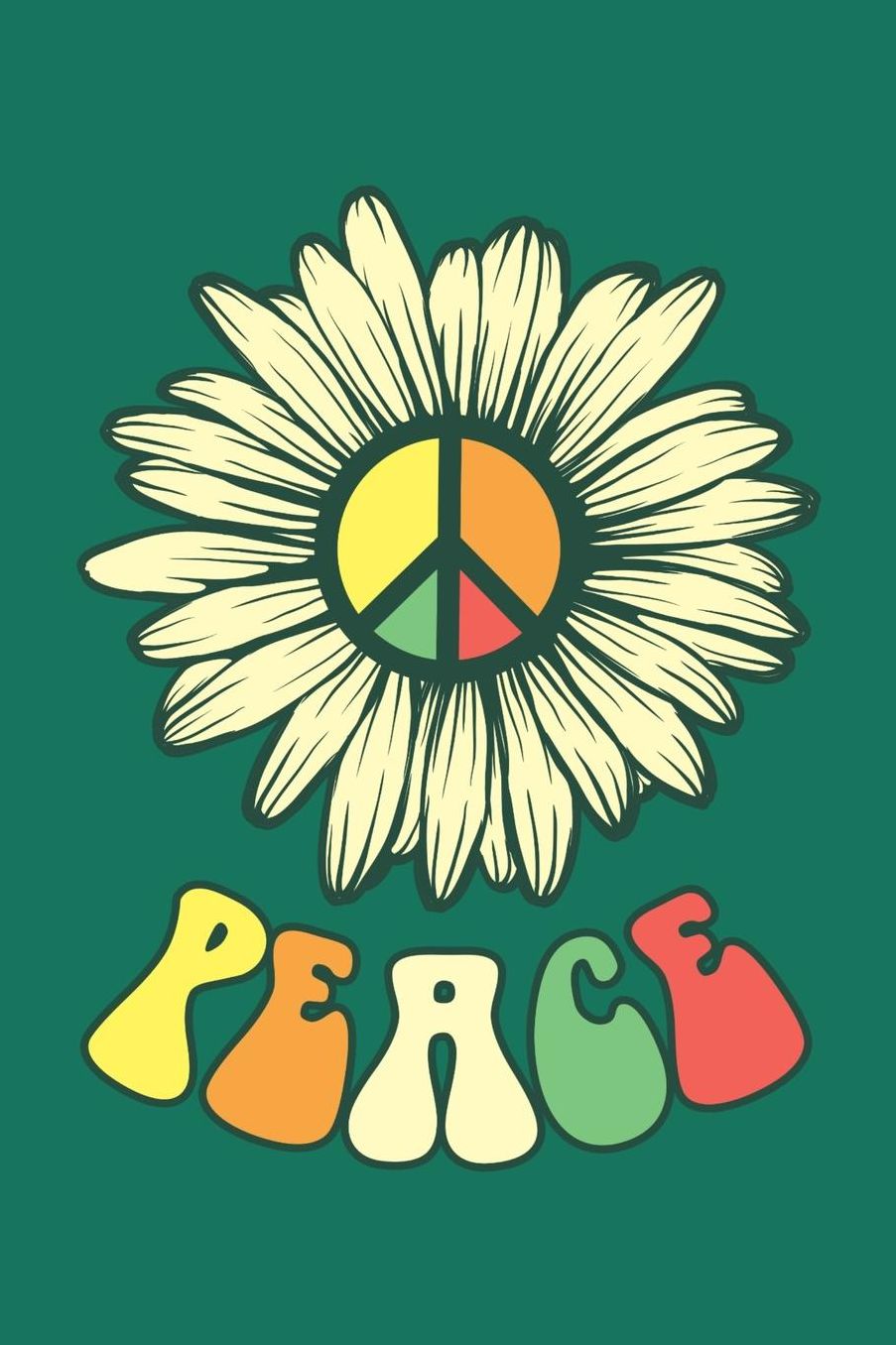 Peace: Hippie Journal, Hippies Peace Love Art Notebook Note-Taking Planner Book, Gypsy Soul Disco 70s 80s Lovers Birthday Present, Hippy Gifts for Hippie Party Festival