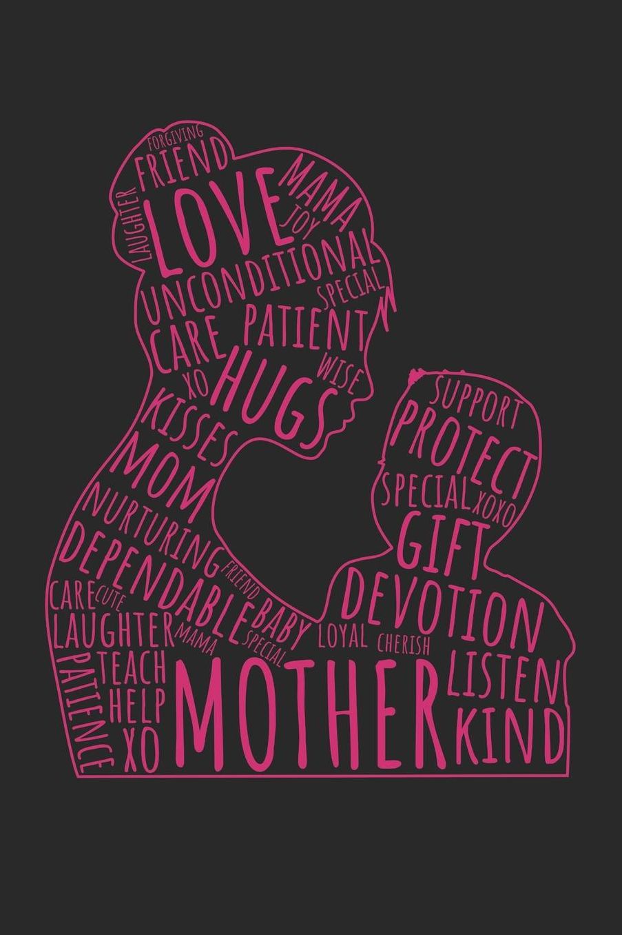 Mother's Day Notebook - Mother's Day for Mom Mother Definition Words - Mother's Day Journal - Mother's Day Diary: Medium College-Ruled Journey Diary, 110 page, Lined, 6x9 (15.2 x 22.9 cm)