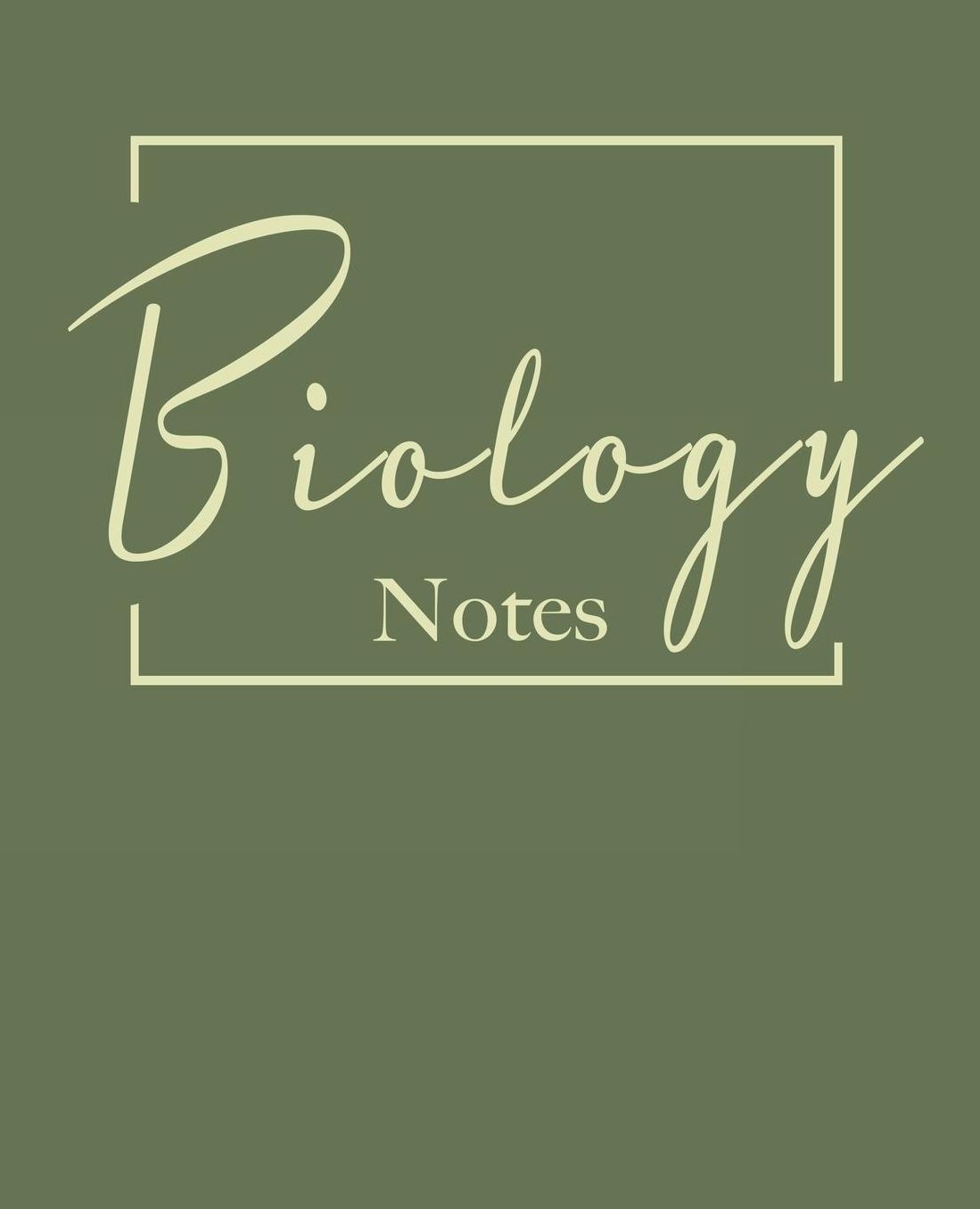 Biology notes: College ruled composition notebook. 9.75 x 7.5, 140 pages