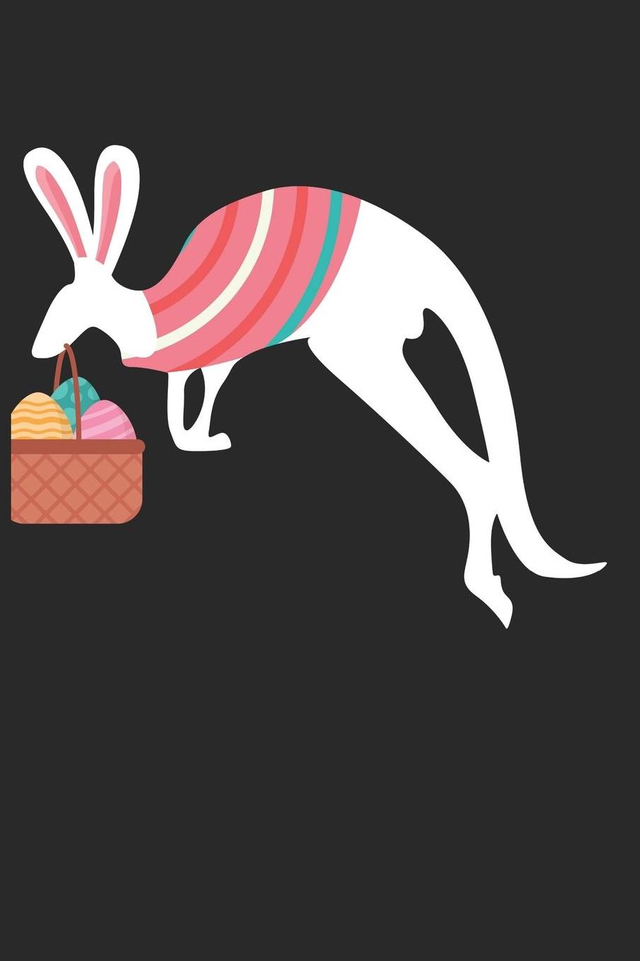 Easter Notebook - Easter Kangaroo Journal - Easter Gift for Animal Lover - Kangaroo Diary: Medium College-Ruled Journey Diary, 110 page, Lined, 6x9 (15.2 x 22.9 cm)