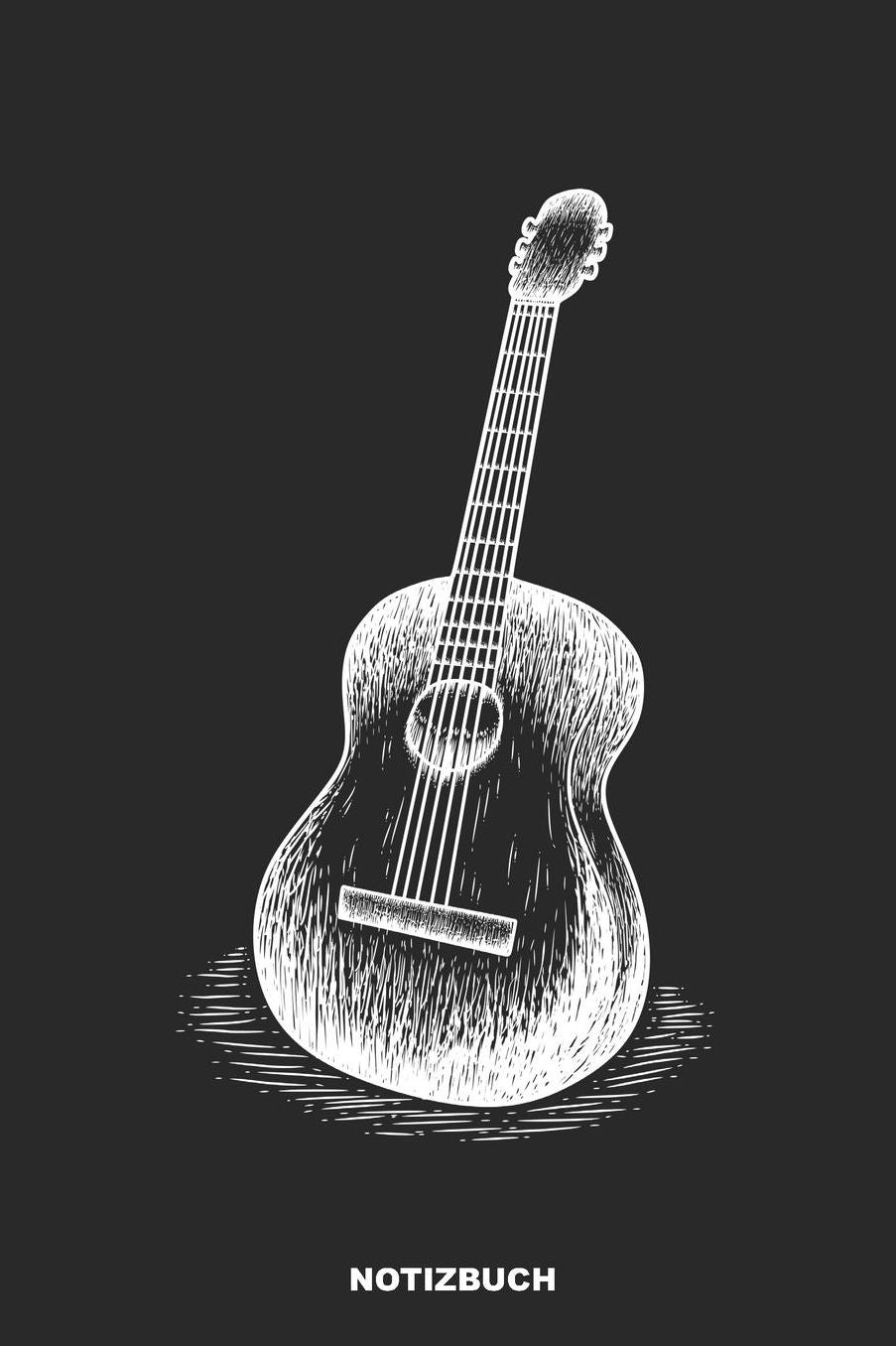Notizbuch: Punktiertes Gitarre Notizbuch oder Giatrren Notizheft Gepunktet - Musik Journal fï¿½r Mï¿½nner und Frauen punktiert