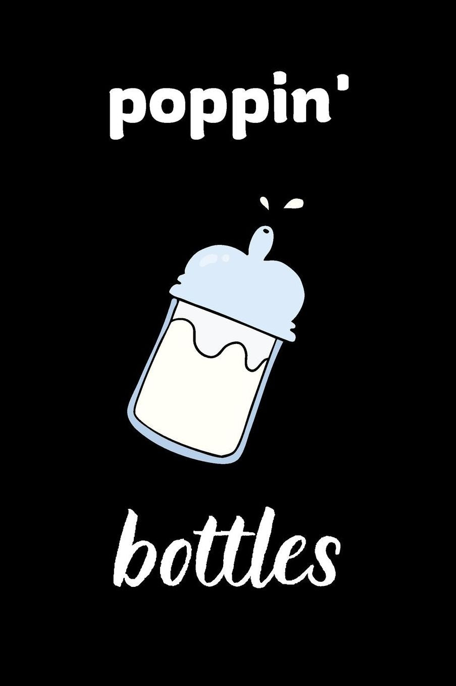 poppin' bottles: small lined Pregnancy Notebook / Journal to write in (6'' x 9'')