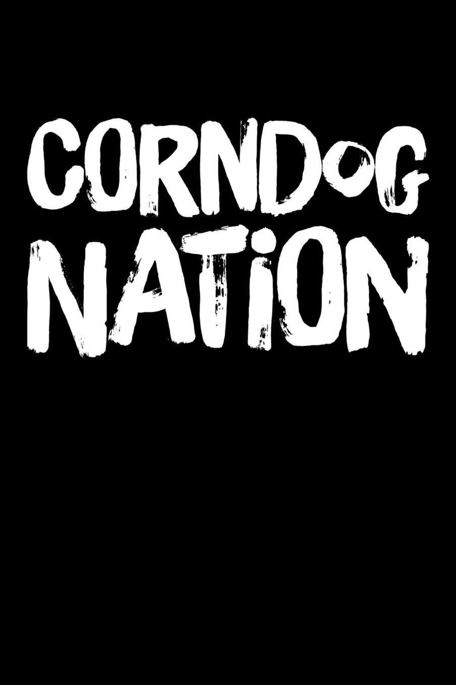 Corndog Nation: 6 x 9 Inch Blank Lined Notebook 120 Pages