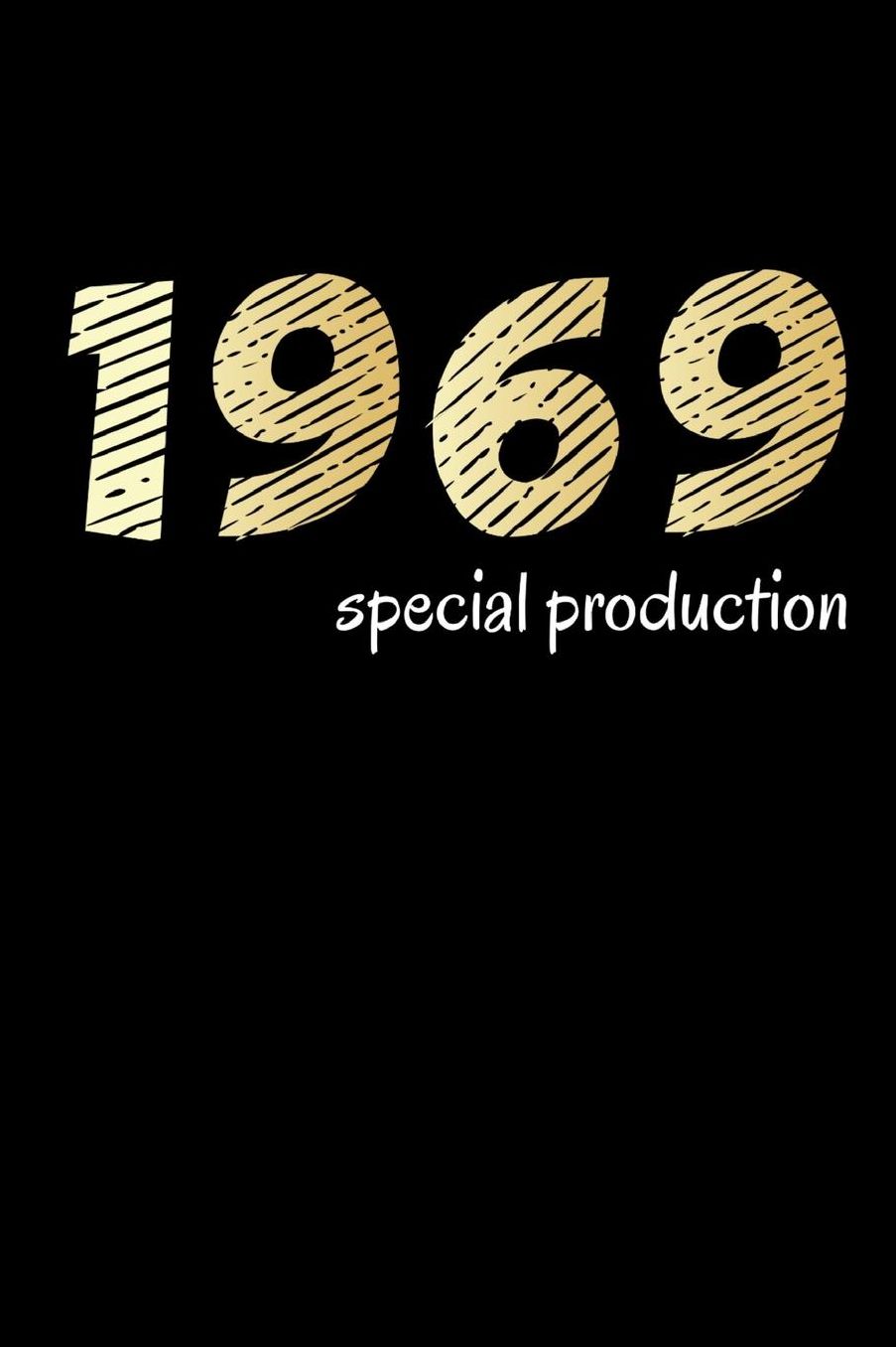 1969 special production: A5 checkered notebook / notebook / exercise book / math booklet for 50th birthday