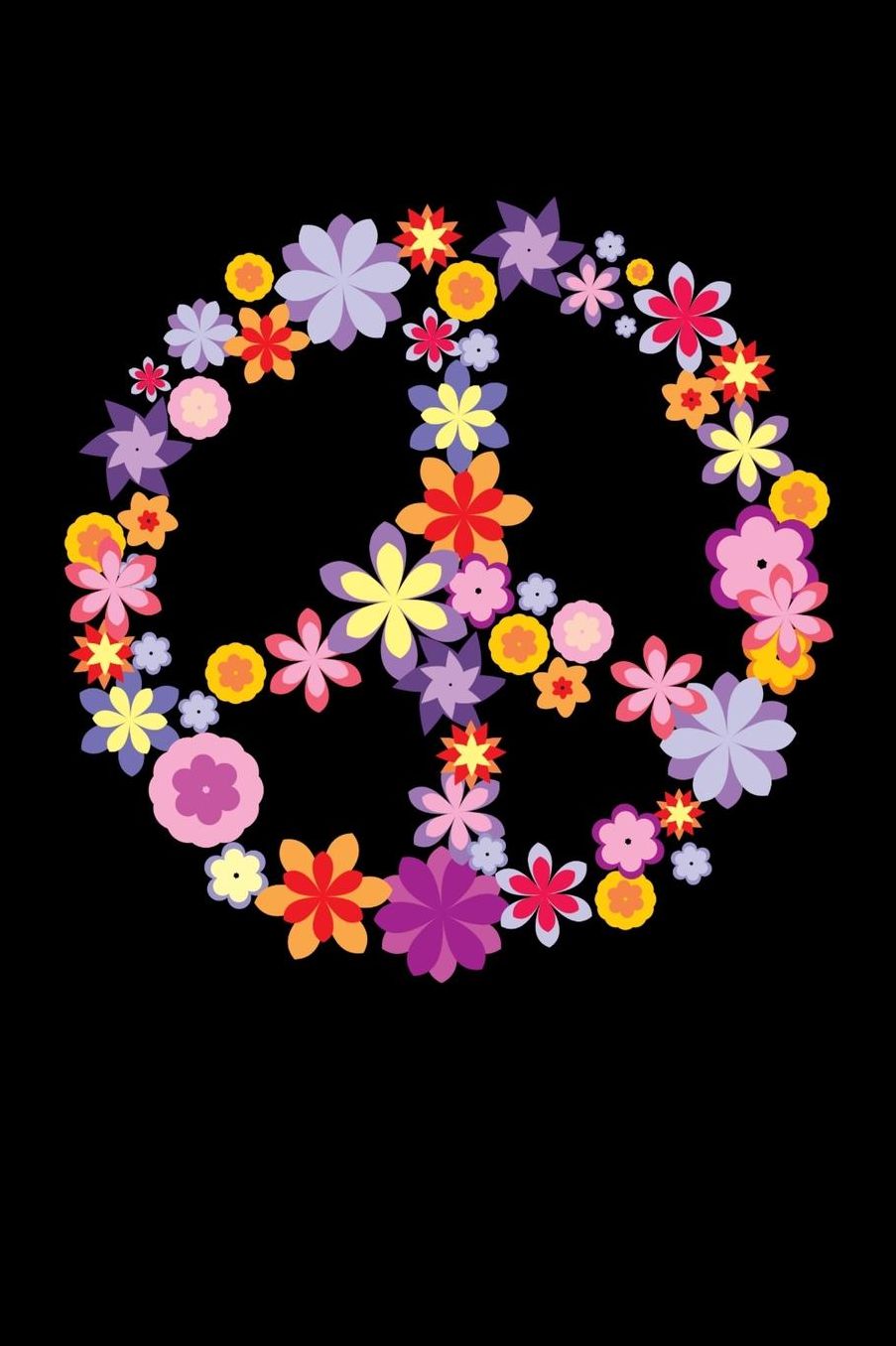 Peace Love Good Vibes Journal: Hippie Journal, Hippies Peace Love Art Notebook Note-Taking Planner Book, Gypsy Soul Disco 70s 80s Lovers Birthday Present, Hippy Gifts for Hippie Party Festival