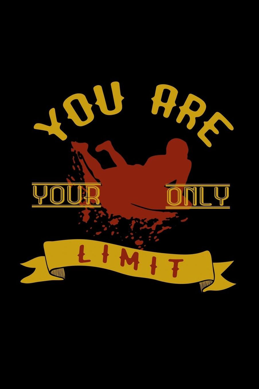 You are your only limit: Notebook Journal Diary 110 Lined pages