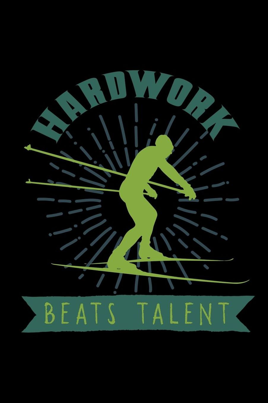 Hardwork beats talent: Notebook Journal Diary 110 Lined pages